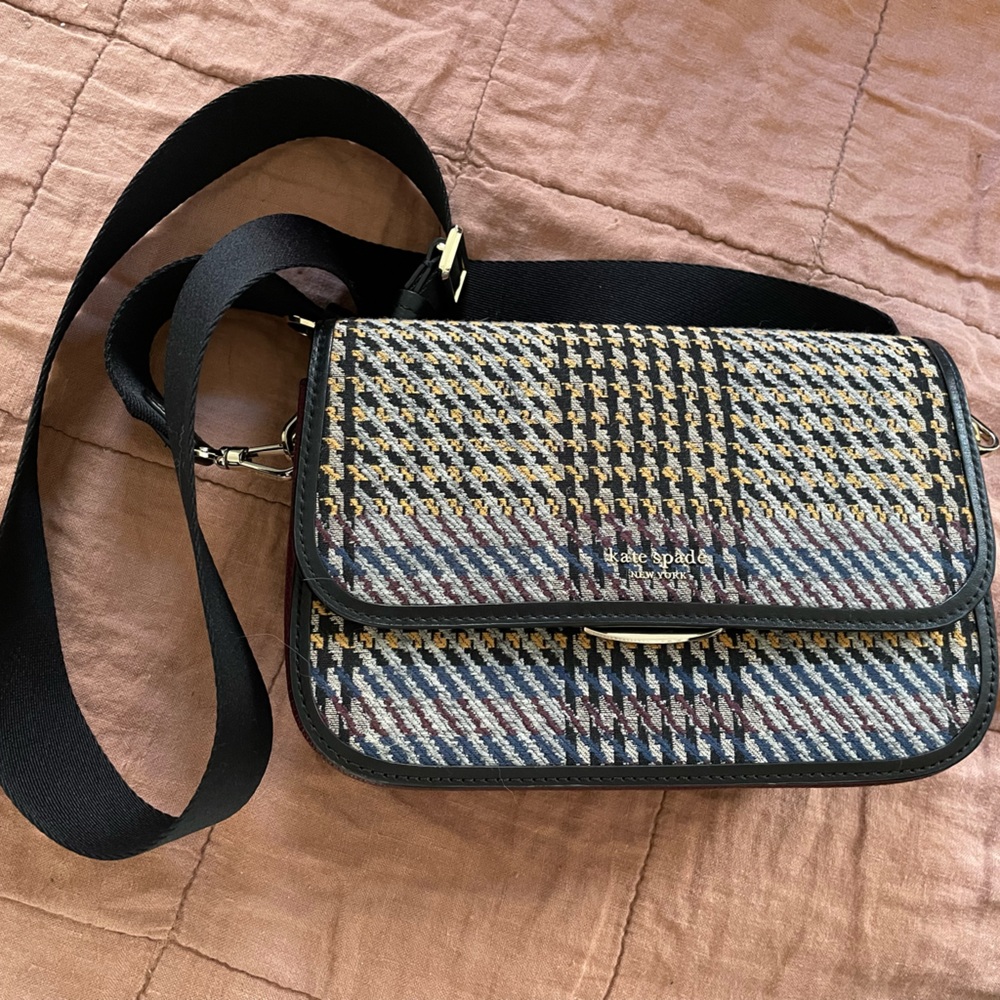 Kate Spade Woven Top Flap Crossbody